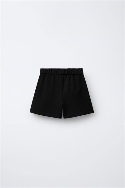 Krem Güllü Sweat Çelik Şort Etek Takım (BÜYÜK YAŞ)