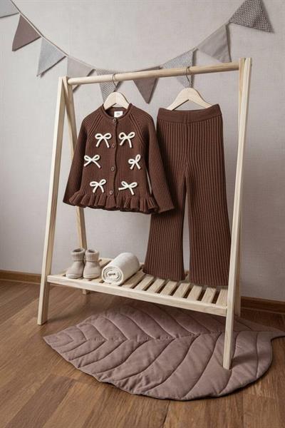 Kurdele Detaylı Triko Takım