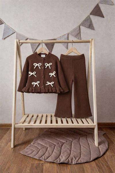 Kurdele Detaylı Triko Takım