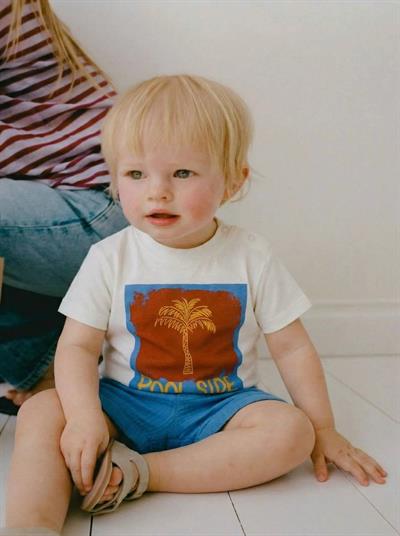 Laciel Paris  Baby Sloganlı Çıtçıtlı Müslin Şortlu Takım  Set