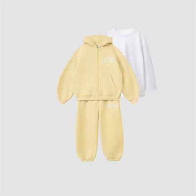 Laciel Paris Kapşonlu Fermuarlı Takım Sarı