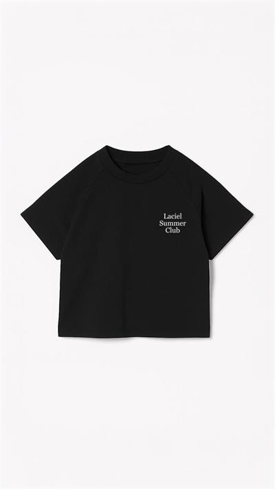 Laciel Summer Club Siyah Tshirt