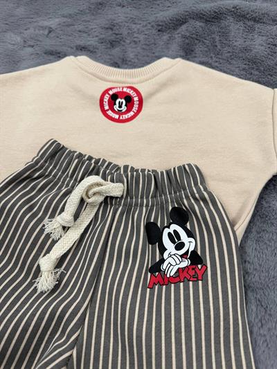 Orjinal Marka Baby Takım Mickey Krem 