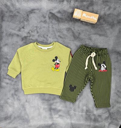 Orjinal Marka Baby Takım Mickey Yeşil
