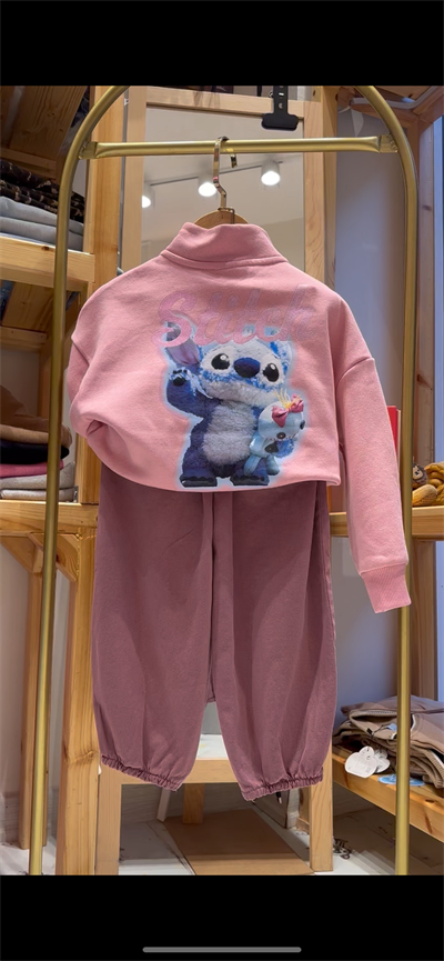Stitch Sweatshirt PEMBE