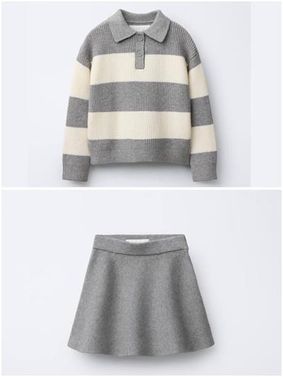 Trıko Eteklı İkili Takım GRİ