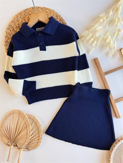 Trıko Eteklı İkili Takım LACİVERT