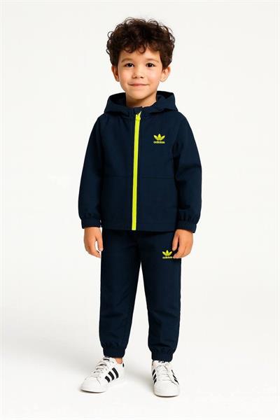Unisex Su Geçirmez Astarlı Pantolon Yağmurluk Takım Lacivert Renk 