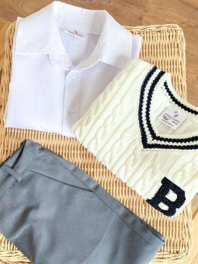 Yelekli Gömlekli 3Lü Takım 