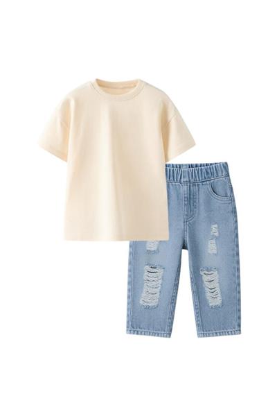 Yırtmaçlı Kot Denim 