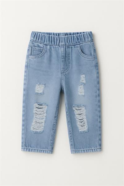 Yırtmaçlı Kot Denim 