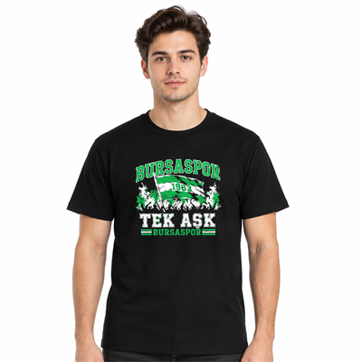 1963 BAYRAKLI T-SHIRT SİYAH 2026