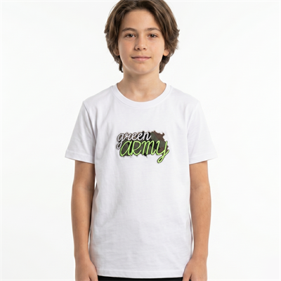 ÇOCUK T-SHİRT GREEN ARMY BEYAZ 2026