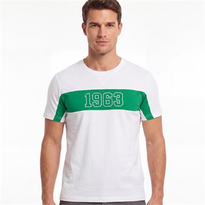 T-SHIRT ÇİZGİLİ 1963 BEYAZ
