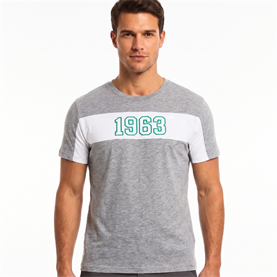 T-SHIRT ÇİZGİLİ 1963 GRİ
