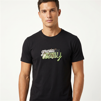 T-SHIRT GREEN ARMY SİYAH 2026