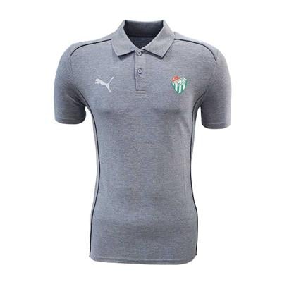 T-Shirt Puma Polo Yaka Logo Gri