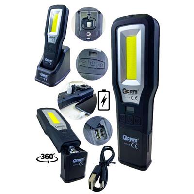 ARM ESEN170 Şarjlı Led El Lambası 2 Farklı Şarj Yöntemi 550 Lümen