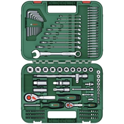 BOSCH 1600A02Z9B Dolu Takım Çantası - El Aleti Seti Profesyonel 132 Parça