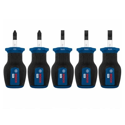 BOSCH Düz ve Yıldız Uçlu Topaç Tornavida Takımı Pro PZ/SL 5 Parça