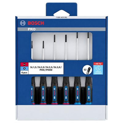 BOSCH Klemens Tornavida Takımı Hassas Pro PH/SL 6 Parça