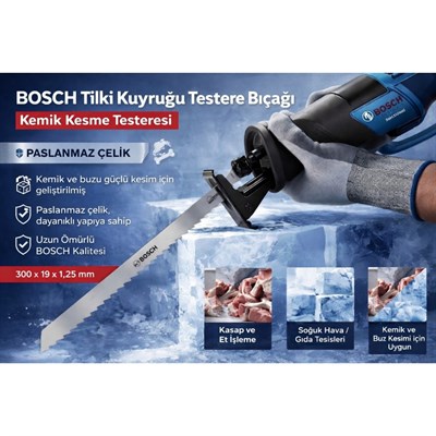 BOSCH Tilki Kuyruğu Testere Bıçağı - Kemik Kesme Testeresi 1 Adet
