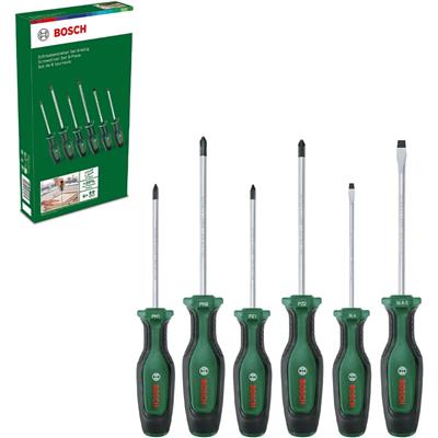 BOSCH Düz ve Yıldız Uçlu Tornavida Takımı 6 Parça