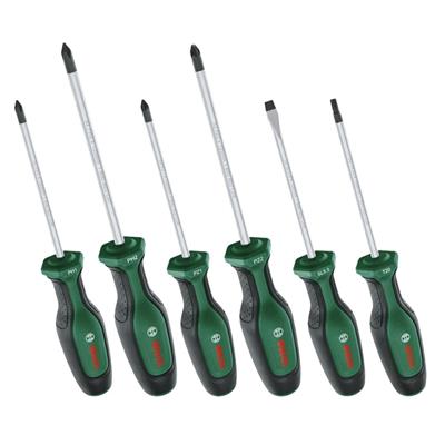 BOSCH Düz Yıldız ve Torx Uçlu Tornavida Takımı 6 Parça