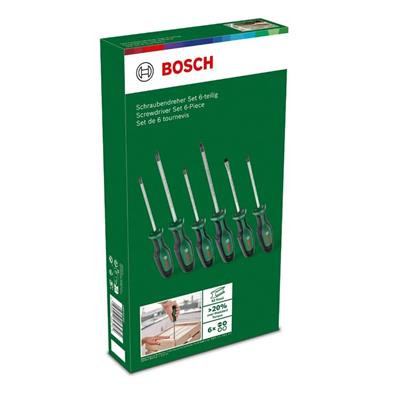BOSCH Düz Yıldız ve Torx Uçlu Tornavida Takımı 6 Parça