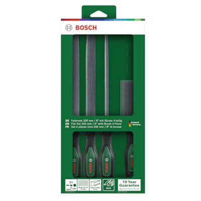BOSCH Törpü Eğe Seti 200 mm 4 Parça