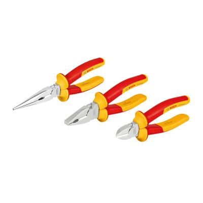 BOSCH Pense Seti Kargaburun - Kombine Pense - Yan Keski 3 Parça VDE Professional