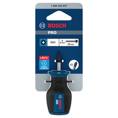 BOSCH Yıldız Uçlu Topaç Tornavida Pro PH1 x 25 mm