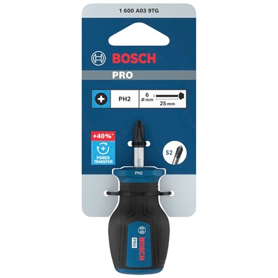 BOSCH Yıldız Uçlu Topaç Tornavida Pro PH2 x 25 mm