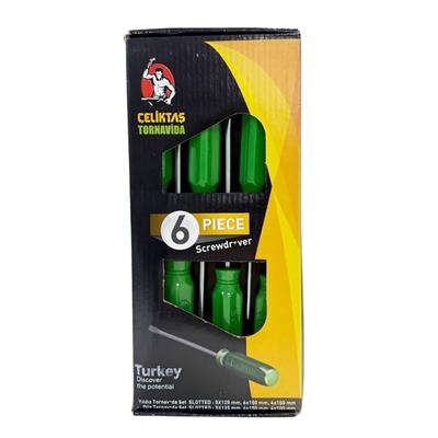 CELIKTAS Düz ve Yıldız Uçlu Tornavida Takımı 6 Parça