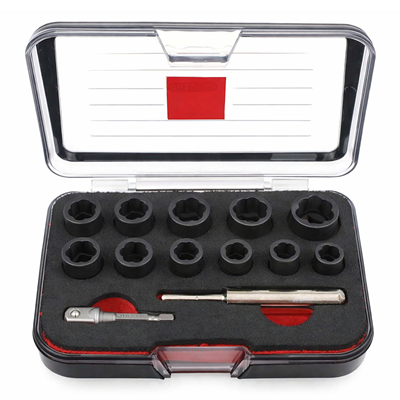 CETA FORM 3/8 Twist Lokma Seti Hasarlı Cıvata ve Somun Sökme 11 Parça