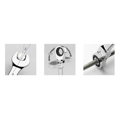 CETA FORM Mafsallı Cırcır Kombine Anahtar 19 mm