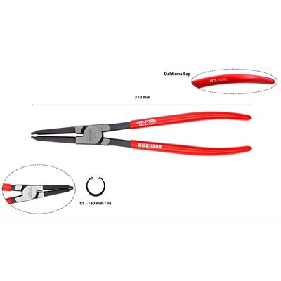 CETA FORM İç Segman Pensesi Yaysız Düz 310 mm