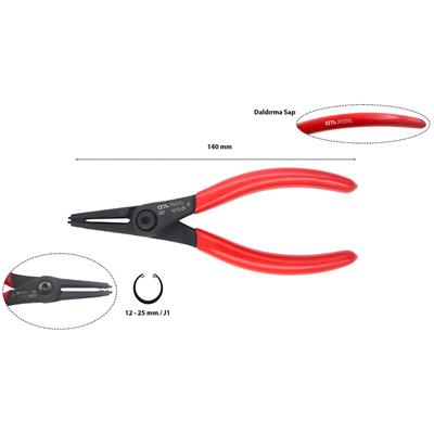 CETA FORM İç Segman Pensesi Yaysız Düz 140 mm