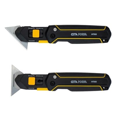 CETA FORM J47DUO Çift Fonksiyonlu Katlanır Trapez Maket Bıçağı Falçata