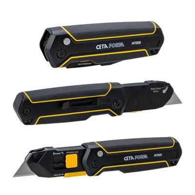 CETA FORM J47DUO Çift Fonksiyonlu Katlanır Trapez Maket Bıçağı Falçata