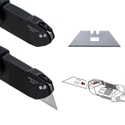 CETA FORM J47DUO Çift Fonksiyonlu Katlanır Trapez Maket Bıçağı Falçata