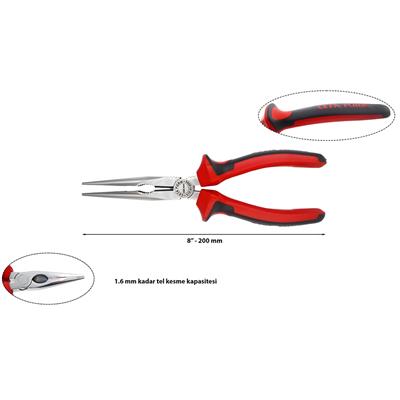 CETA FORM Kargaburun Pense Polişajlı Duotech Sap 200 mm