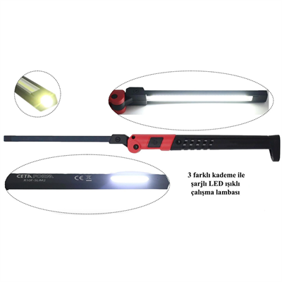 CETA FORM Katlanabilir Led Çalışma Lambası Slim 300 Lümen