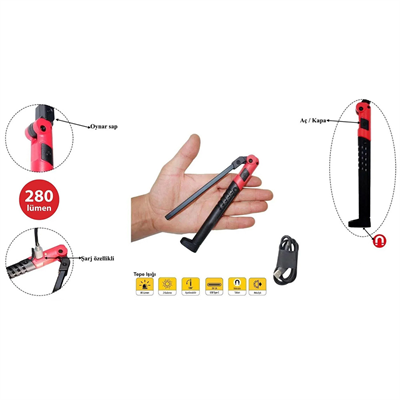 CETA FORM Katlanabilir Led Çalışma Lambası Slim 300 Lümen