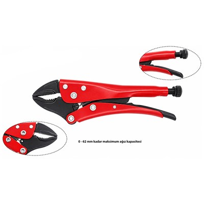 CETA FORM Özel Ağızlı Ayarlı Pense X-Grip 240 mm