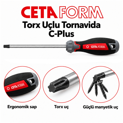 CETA FORM T45 Torx Uçlu Tornavida C-Plus 130 mm