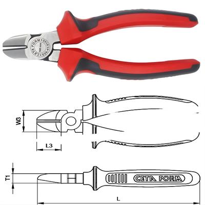 CETA FORM Yan Keski Polisajlı Duotech Saplı 160 mm