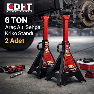 DHT 6 Ton Araç Altı Sehpa Kriko Standı 2 Adet