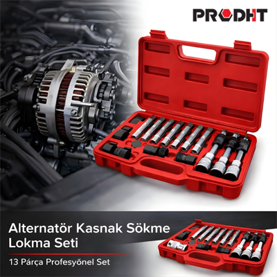 DHT Alternatör Kasnak Sökme Lokma Seti 13 Parça