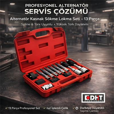 DHT Alternatör Kasnak Sökme Lokma Seti 13 Parça